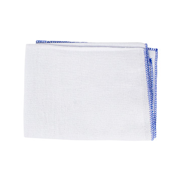 Flanela Everclean Branca 0,35x0,45m Borda Azul PCT 3UN