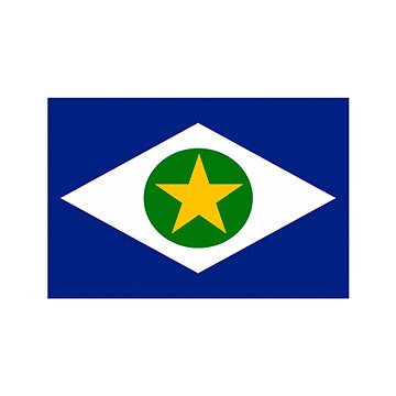 Bandeira Mato Grosso 2,5 Panos 1,12mx1,60m