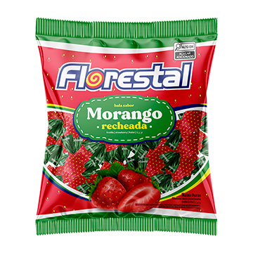 Bala de Morango Florestal 500g