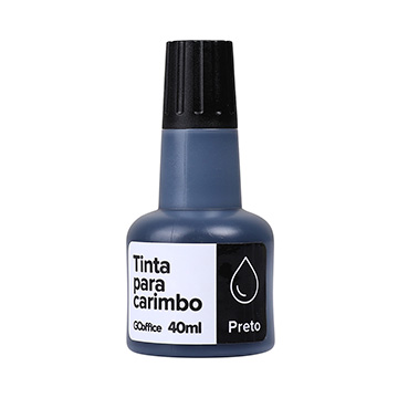 Tinta para Carimbo Go Office Preta 40ml
