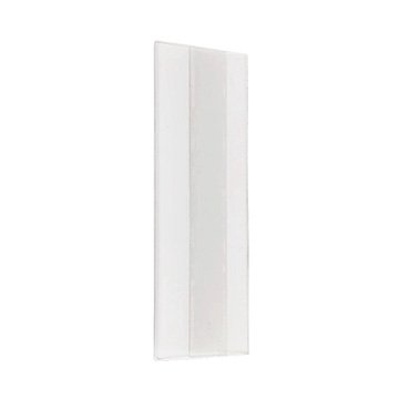 Porta Etiqueta em U 90X30mm PVC Dupla Face Branca PCT 100UN