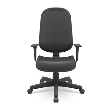 Cadeira de Escritório Presidente Encosto Fixo Vinil