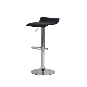 Banqueta Com Regulagem de Altura Vinil Preto