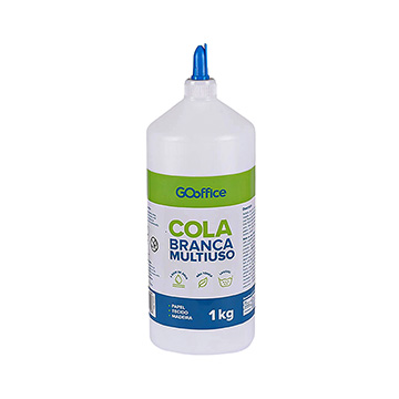 Cola Líquida Branca 1Kg Go Office