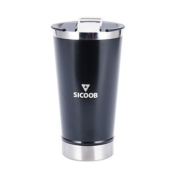 Copo Parede Dupla com Abridor Sicoob 500ml