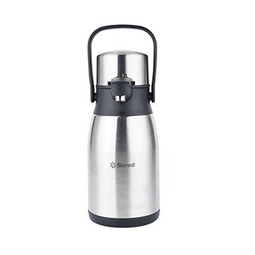 Garrafa Térmica Inquebrável em Inox Sicredi 2,5L
