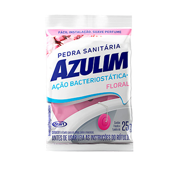 Pedra Sanitária Azulim Floral 25g