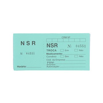 Bloco NSR Raia com Numeração de 1 A 5.000 PCT 100 Blocos
