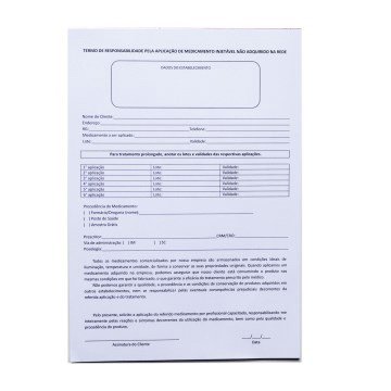 Termo de Responsabilidade pela Aplicação BL 50fls