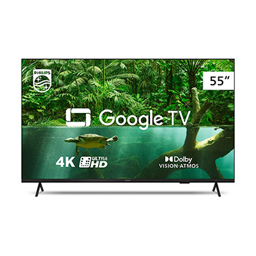 Smart TV 4K 55" Philips Google Comando de Voz