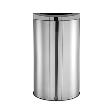 Lixeira Inox Semi Circular 40L