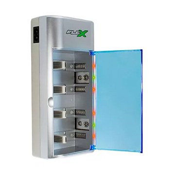 Carregador para Pilhas AA/AAA/C/D/9V Flex FX-C06 Bivolt