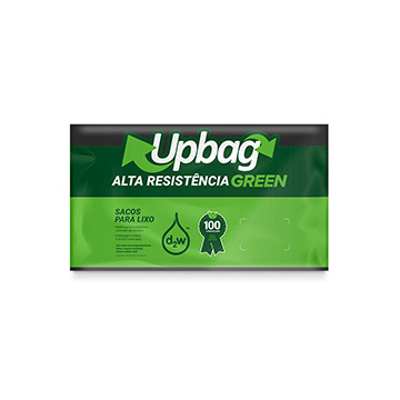 Saco para Lixo Up Bag Green Oxibiodegradável Preto 15L 50UN