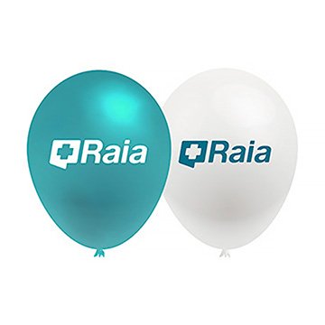 Balão Raia Azul e Branco PCT 50UN Rebrend