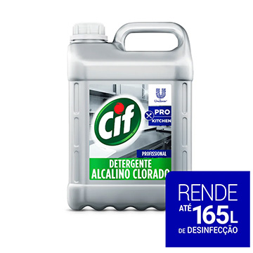 Detergente Líquido Cif Alcalino Clorado Sem Perfume 5L