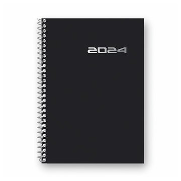 Agenda 2024 Espiral GPK 140x200mm 160fls Preta