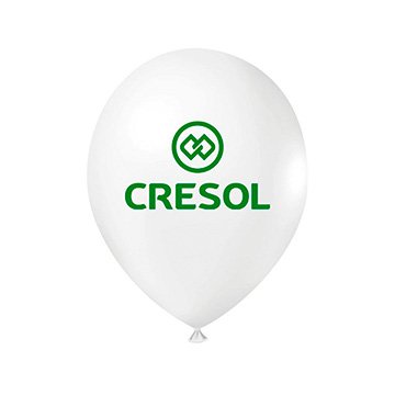 Balão Cresol 9" Branco PCT 100UN