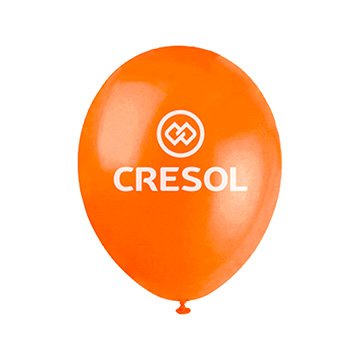 Balão Cresol 9" Laranja PCT 100UN