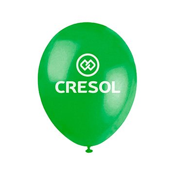 Balão Cresol 9" Verde PCT 100UN