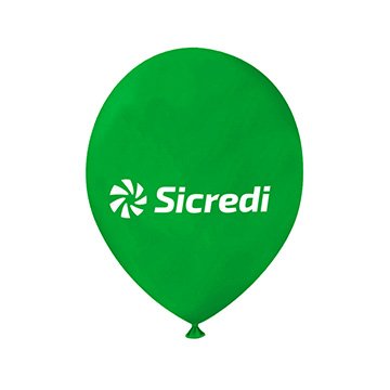 Balão Sicredi 8" Verde PCT 100UN