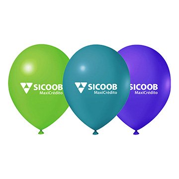 Balão Sicoob 9" MaxiCrédito PCT 50UN