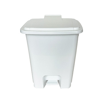 Lixeira Plástica Branca com pedal Wite 25 litros