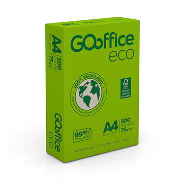 Papel A4 Go Office Eco 500 fls FSC Reciclado100% CUCOC855709