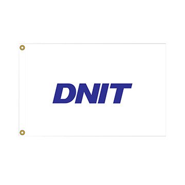 Bandeira DNIT 0,90cm x 1,28m Uso Interno