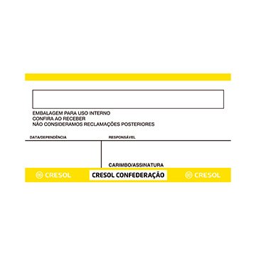 Etiqueta Dinheiro Sem Valor (20 mil) Cresol Pct 100un