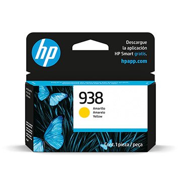 Cartucho HP 4S6X7PL Amarelo 938