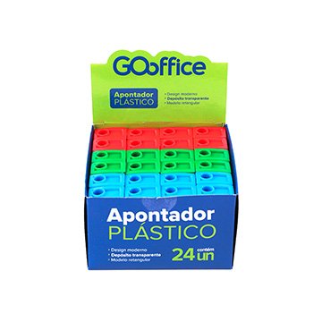 Apontador de Lápis com Depósito Go Office CX 24UN