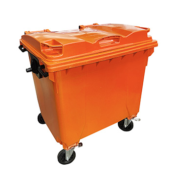 Conteiner Injetado Laranja 1000L