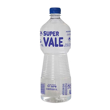 Álcool Líquido 70° Super Vale 1L
