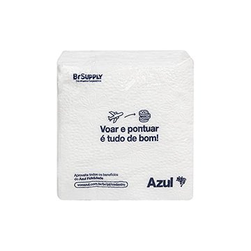 Guardanapo Folha Simples Azul 20x22cm CX 100 PCT 50UN