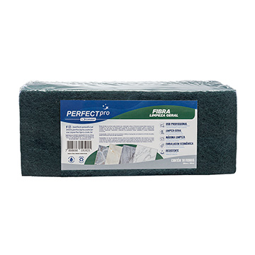 Fibra Perfect Pro Limpeza Geral Verde PCT 10UN