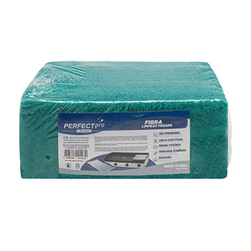 Fibra Perfect Pro Limpeza Pesada Verde PCT 10UN