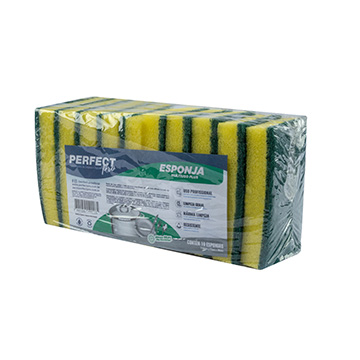 Esponja Perfect Pro Lava Louças PCT 10UN