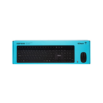 Kit Teclado e Mouse Sem Fio 2,4GHz GoTech CSF1010 Preto