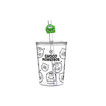 Copo Chocomonstro Verde com Brinde CX 25UN