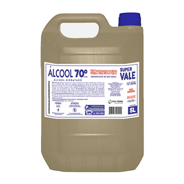 Álcool Líquido 70° Super Vale 5L