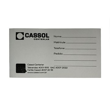 Bloco Relacionamento Cassol PCT 50 Blocos