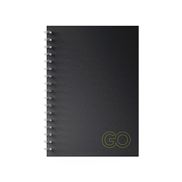 Caderno 1/4 Espiral Capa Dura Go Office 140X200mm 96fls
