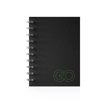 Caderno 1/8 Espiral Capa Dura 100x140mm 80 folhas | Go Office