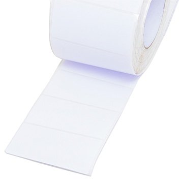 Etiqueta Couchê 100 x 50mm 1 coluna Branca Rolo 1500 unidades