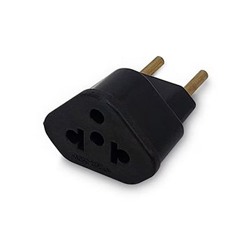 Adaptador de Tomada Modelo Antigo para Novo 10AH Preto