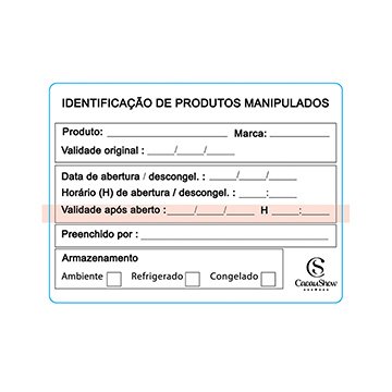 ETIQUETA PROD MANIPULADO PCT 1000UNDS