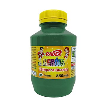 Tinta Tempera Guache Radex 250ml Verde Escuro PCT 3UN