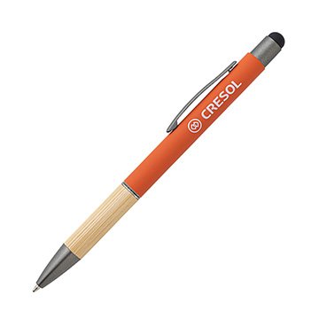 Caneta Cresol Alumínio com Bamboo CX 50UN