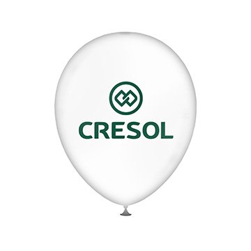 Balão Cresol 9" Branco PCT 100UN