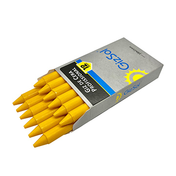 Giz de Cera Giz Sol Estaca Amarelo 12UN